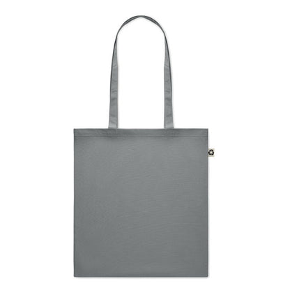 Tote bag de algodón de asas largas color gris