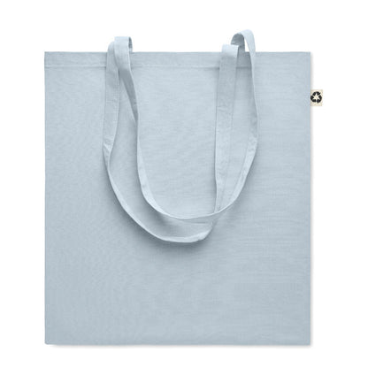 Bolsa de la compra de algodón color azul celeste