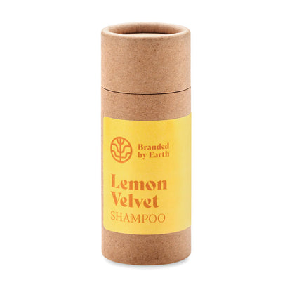 Champú vegano en tubo de cartón