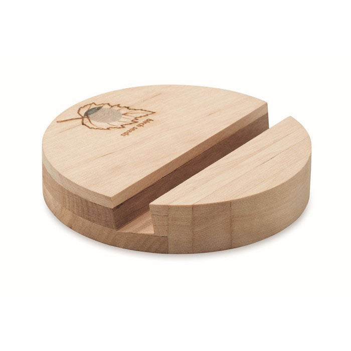 GROW ROUND STAND - Soporte teléfono de abedul