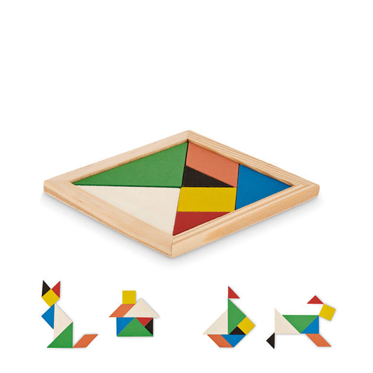 TANGRAM - Rompecabezas Tangram de madera