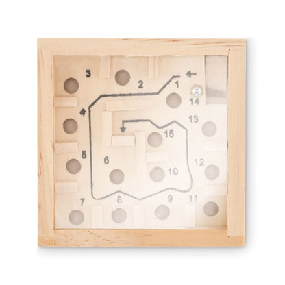 Juego de laberinto de madera