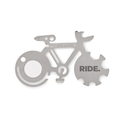 Multiherramienta de bolsillo en forma de bici personalizada con logotipo
