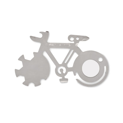 Multiherramienta plana en forma de bicicleta