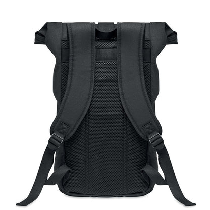 Parte trasera de mochila con asas y espalda acolchada 
