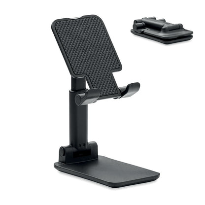 Soporte plegable negro para teléfono móvil