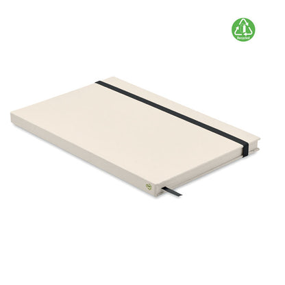  Libreta A5 cartón reciclado cierre goma negra