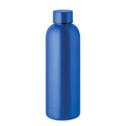 Botella de acero azul inox. reciclado
