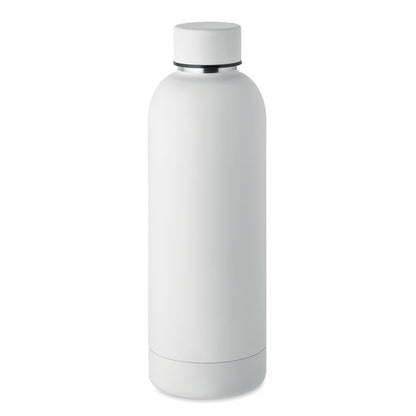 Botella de acero blanca inox. reciclado