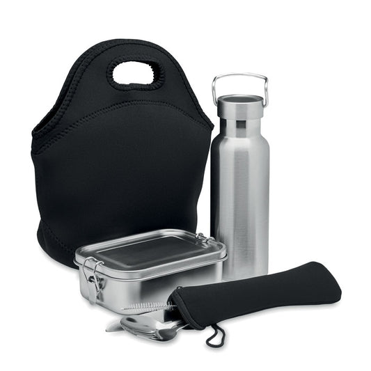 ILY - Set almuerzo en acero inox.