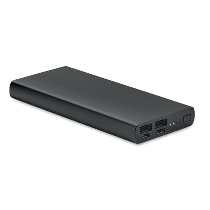 Power bank de aluminio reciclado negra