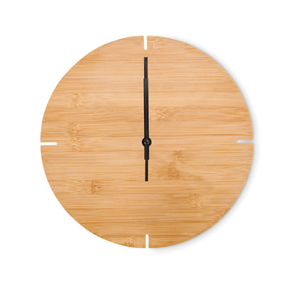 Reloj de pared de madera analógico 