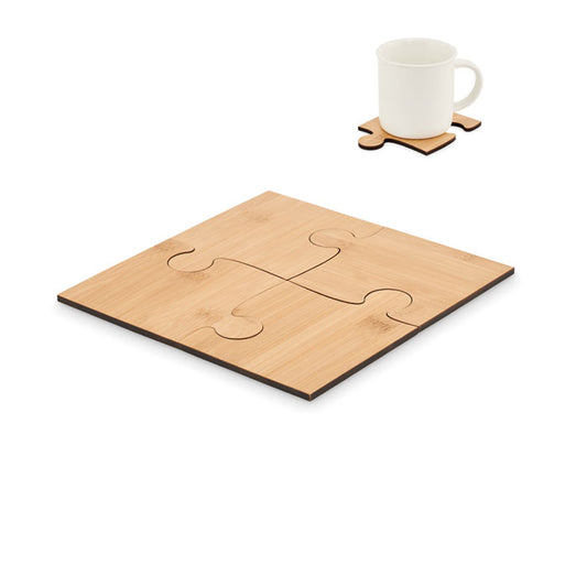 LEPY - Set de 4 posavasos tipo puzle
