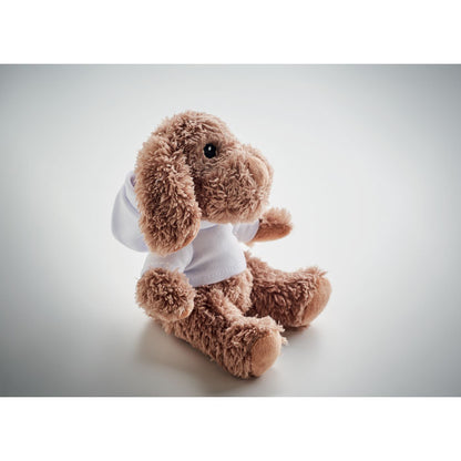 Peluche en forma de perrito con sudadera para personalizar