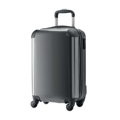 Trolley de 4 ruedas gris rígido 