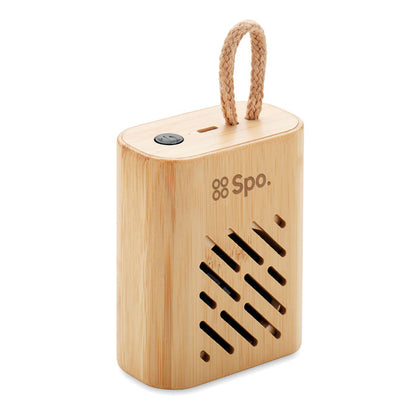 Altavoz de madera inalámbrico personalizado con logotipo