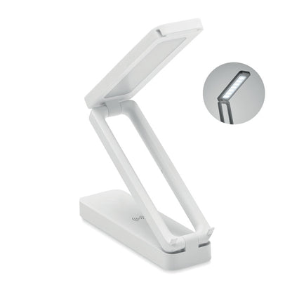 Lámpara plegable blanco con cargador inalámbrico