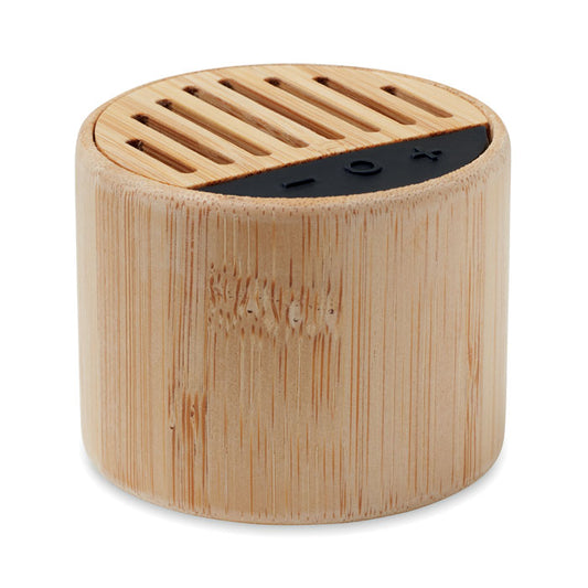 ROUND LUX - Altavoz redondo de bambú