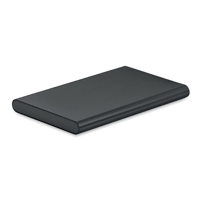 Power bank metálica rectangular color negro