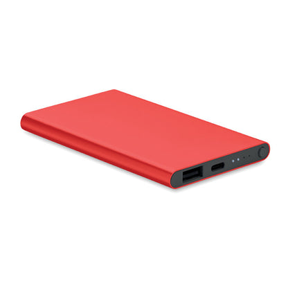 Powerbank rectangular de aluminio negro