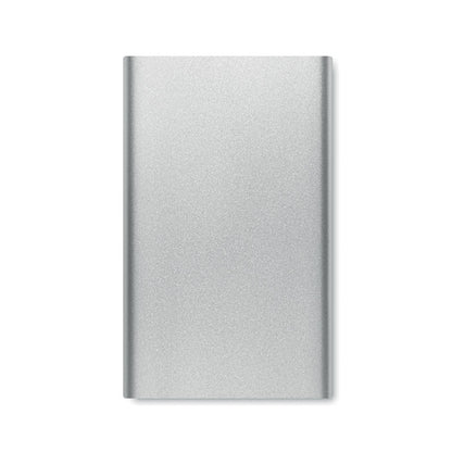 Batería externa plata de aluminio