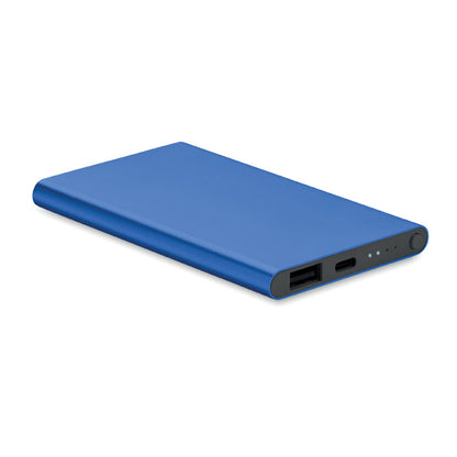 Powerbank rectangular de aluminio azul