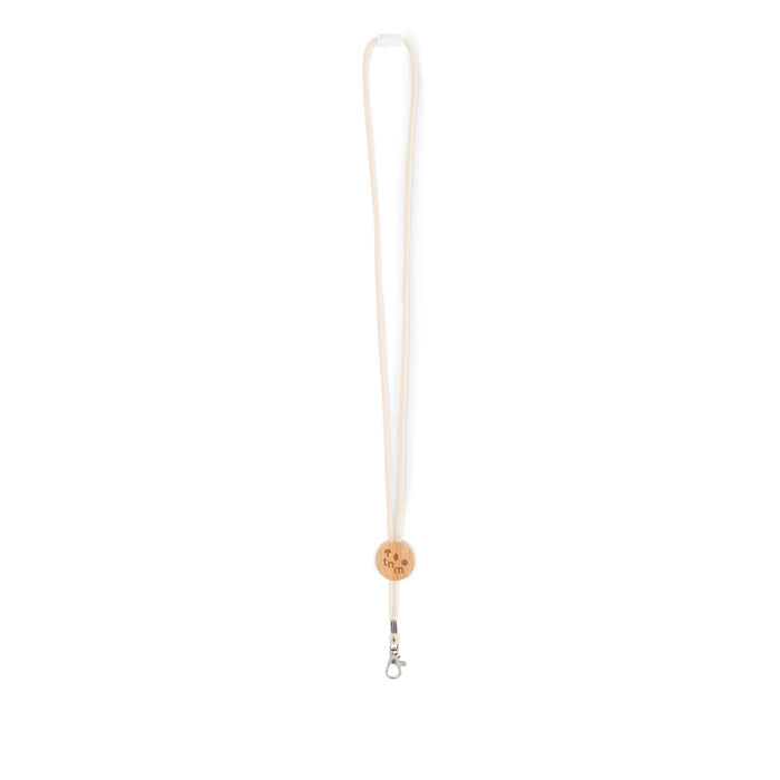 KARA - Lanyard algodón con mosquetón