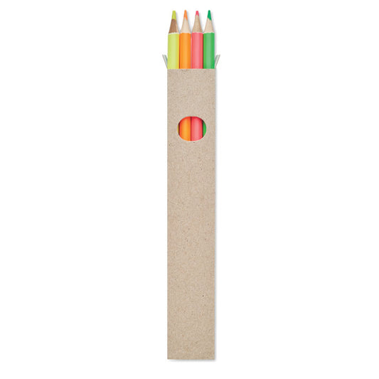 BOWY - 4 lápices de colores en caja