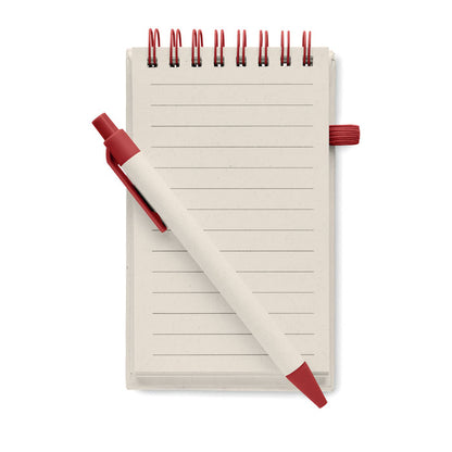 Hoja y boli de libreta con espiral cierre goma