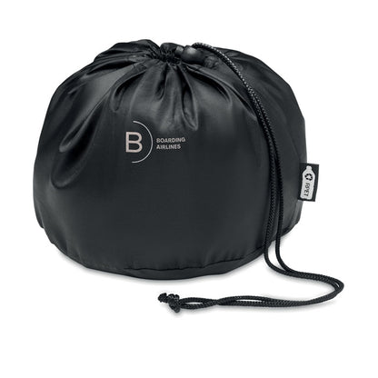 Bolsa negra de transporte de almohada de viaje