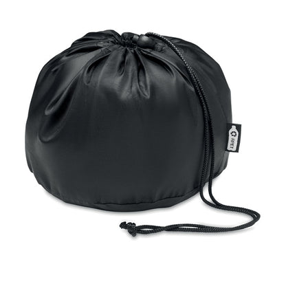 Almohada de viaje gris con bolsa para transportar