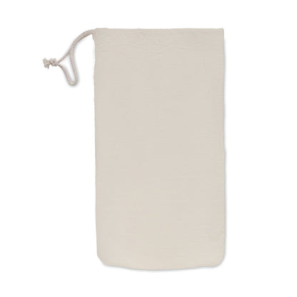 Saco de algodón beige con cordón