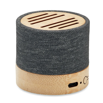 Altavoz de RPET negro inalámbrico