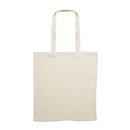 Totebag color natural de algodón ecológico y de asas largas