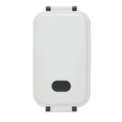 Vista superior de taper blanco