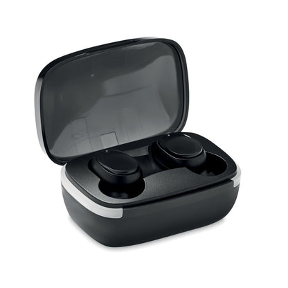Auriculares inalambricos en estuche base de carga 