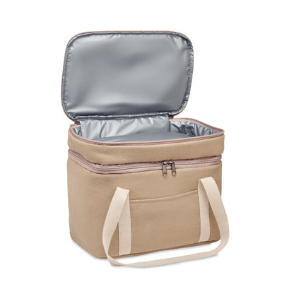 Nevera portátil de algodón abierta