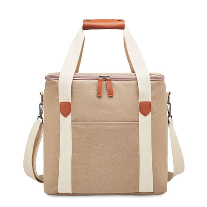 Nevera de playa de canvas con bandolera