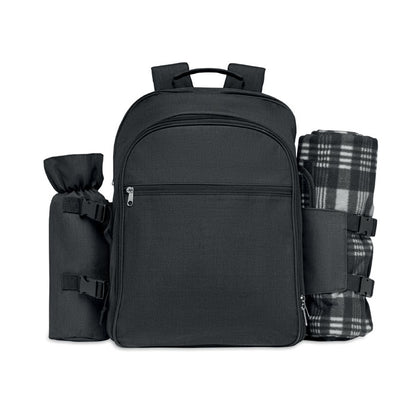 Gran mochila para picnic con manta y portabotellas y con servicios en en interior  