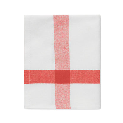 Trapo de algodón de cocina blanco y rojo