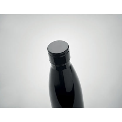 tapón con termómetro de botella negra