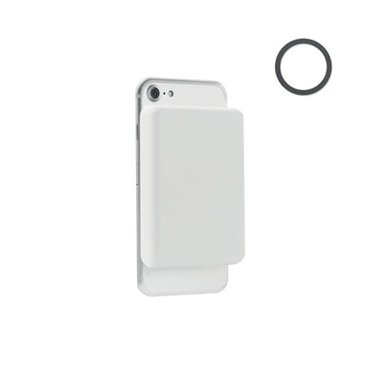 Powerbank blanca inalámbrica magnética