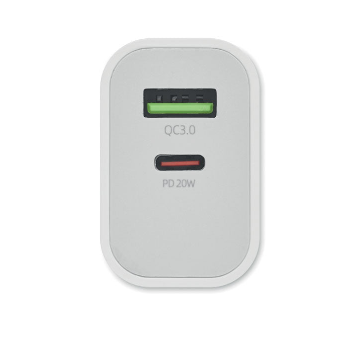 PORT - Cargador USB de 18W 2 puertos