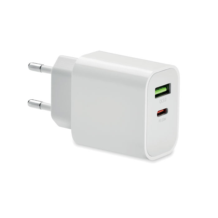 PORT - Cargador USB de 18W 2 puertos