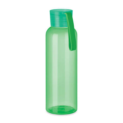 Botella de tritán verde con tapa con asa