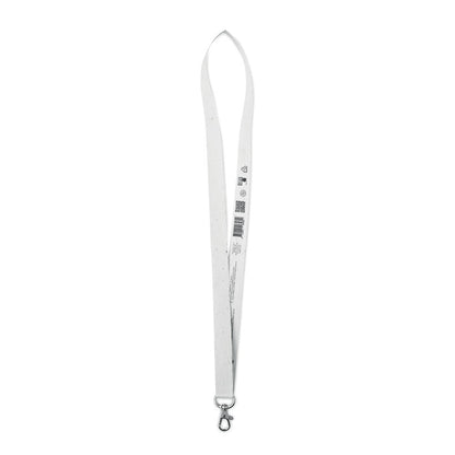 lanyard blanco de papel de semillas