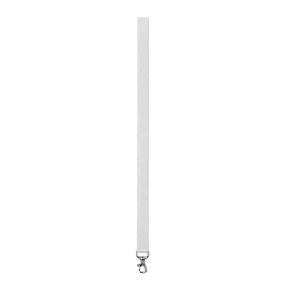 lanyard blanco de papel de semillas