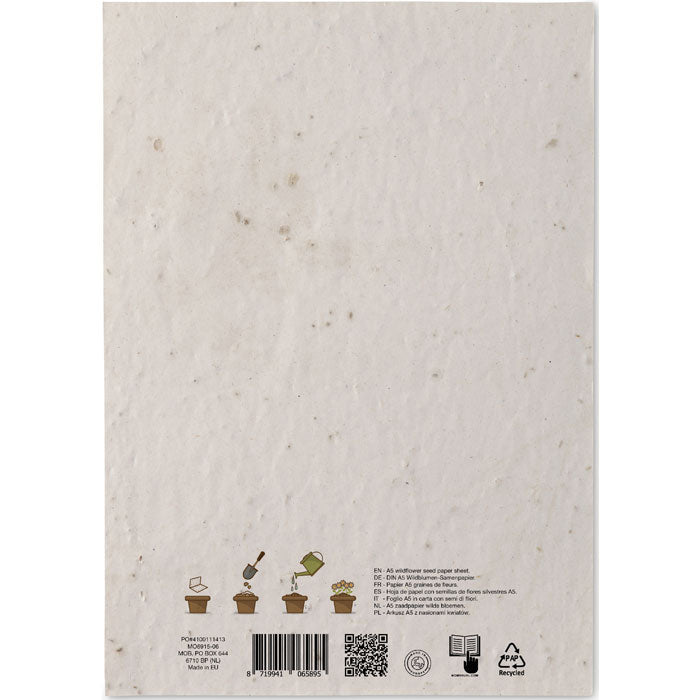 ASIDE - Hoja A5 de papel con semillas