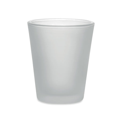 Vaso de cristal esmerilado de chupito