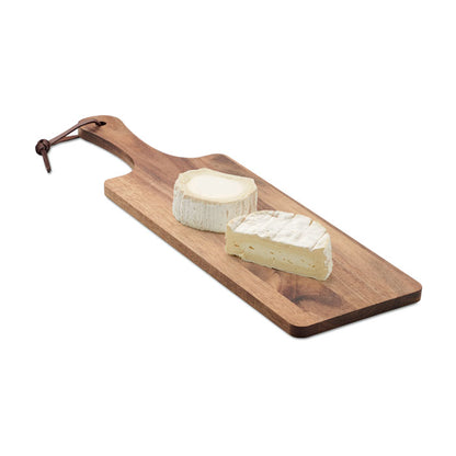Tabla de madera de acacia con 2 cuñas de queso